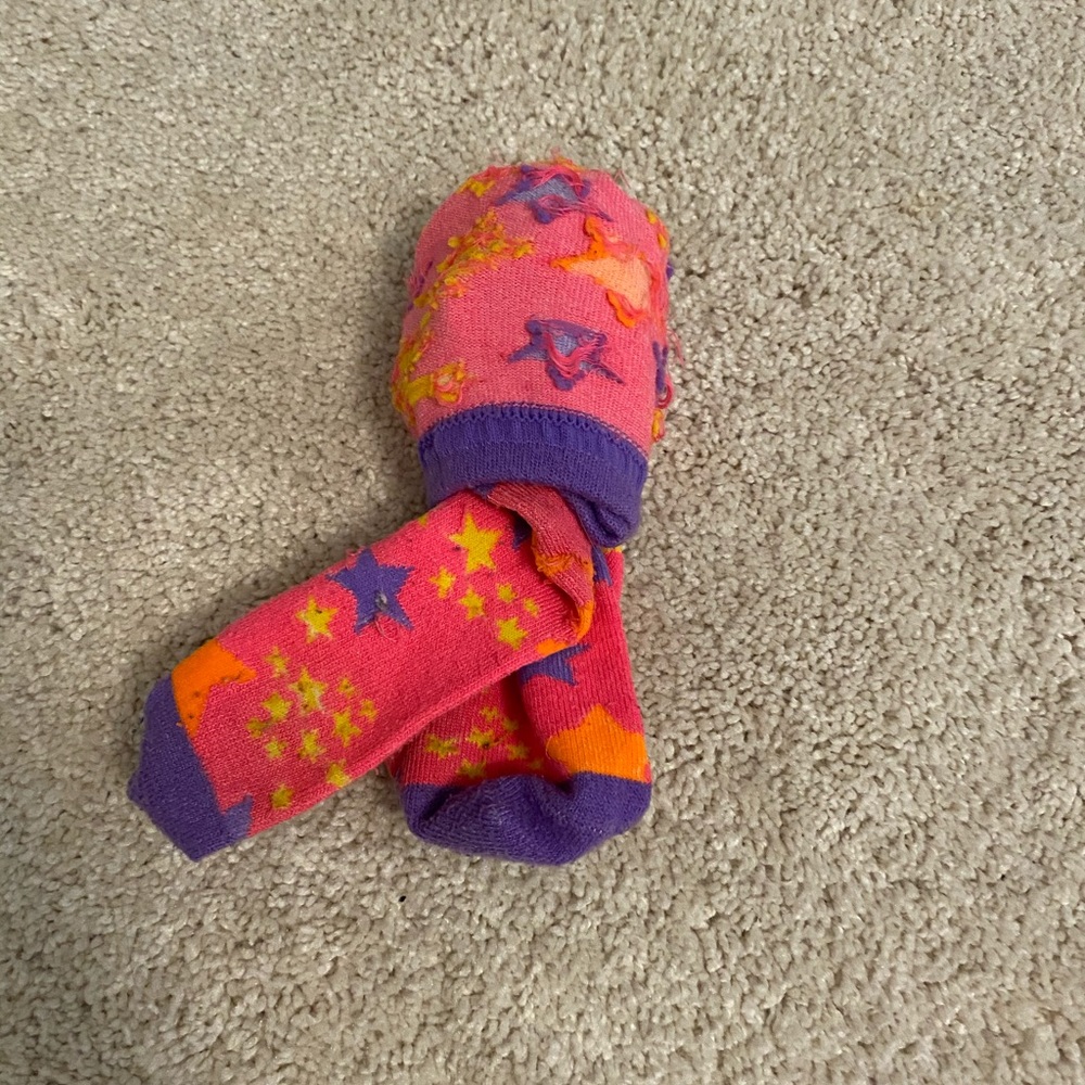 Cute Neon Star Socks